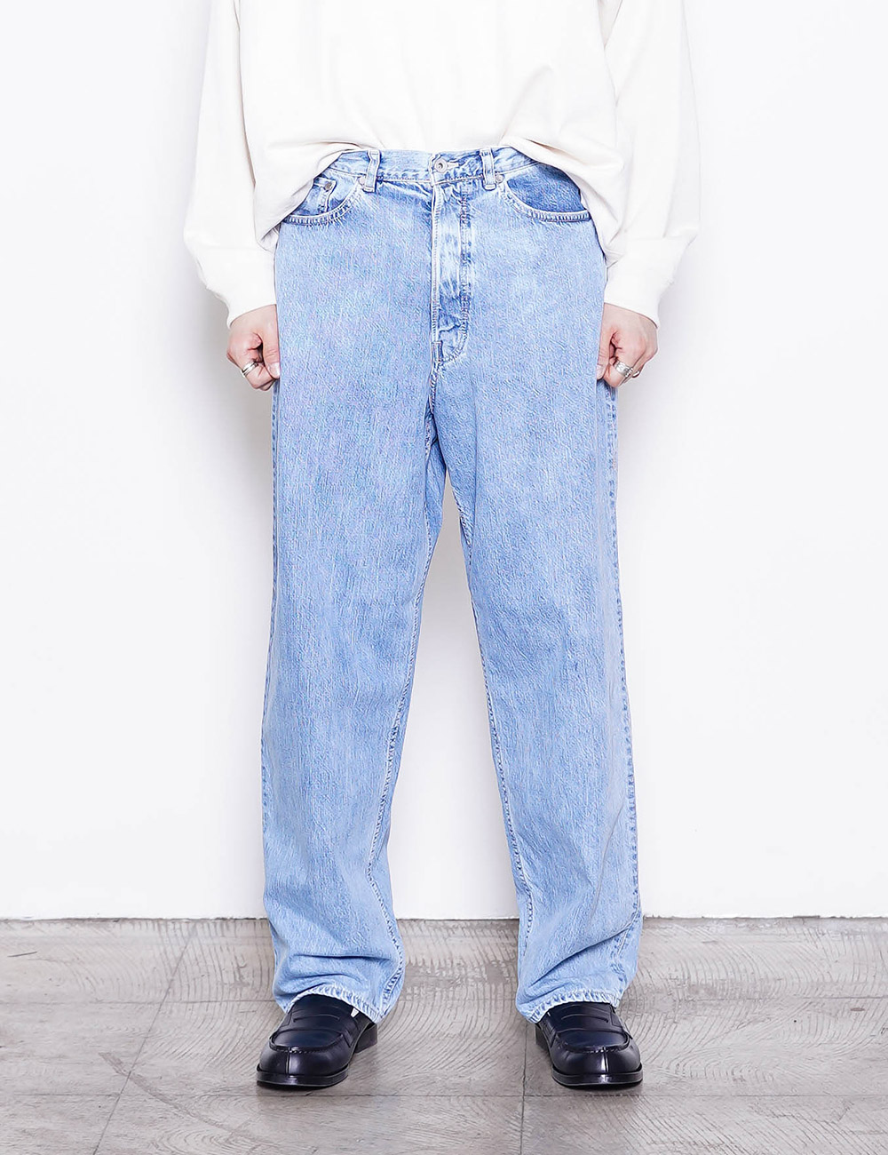 10oz Organic Cotton Denim Cocoon Fit Jeans (Faded Indigo)
