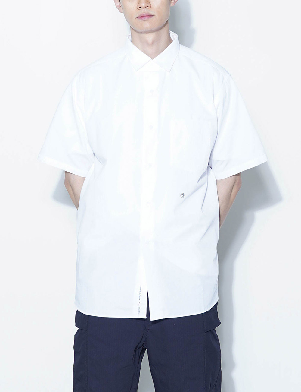 Regular Collar Wind H/S Shirt (Off White)