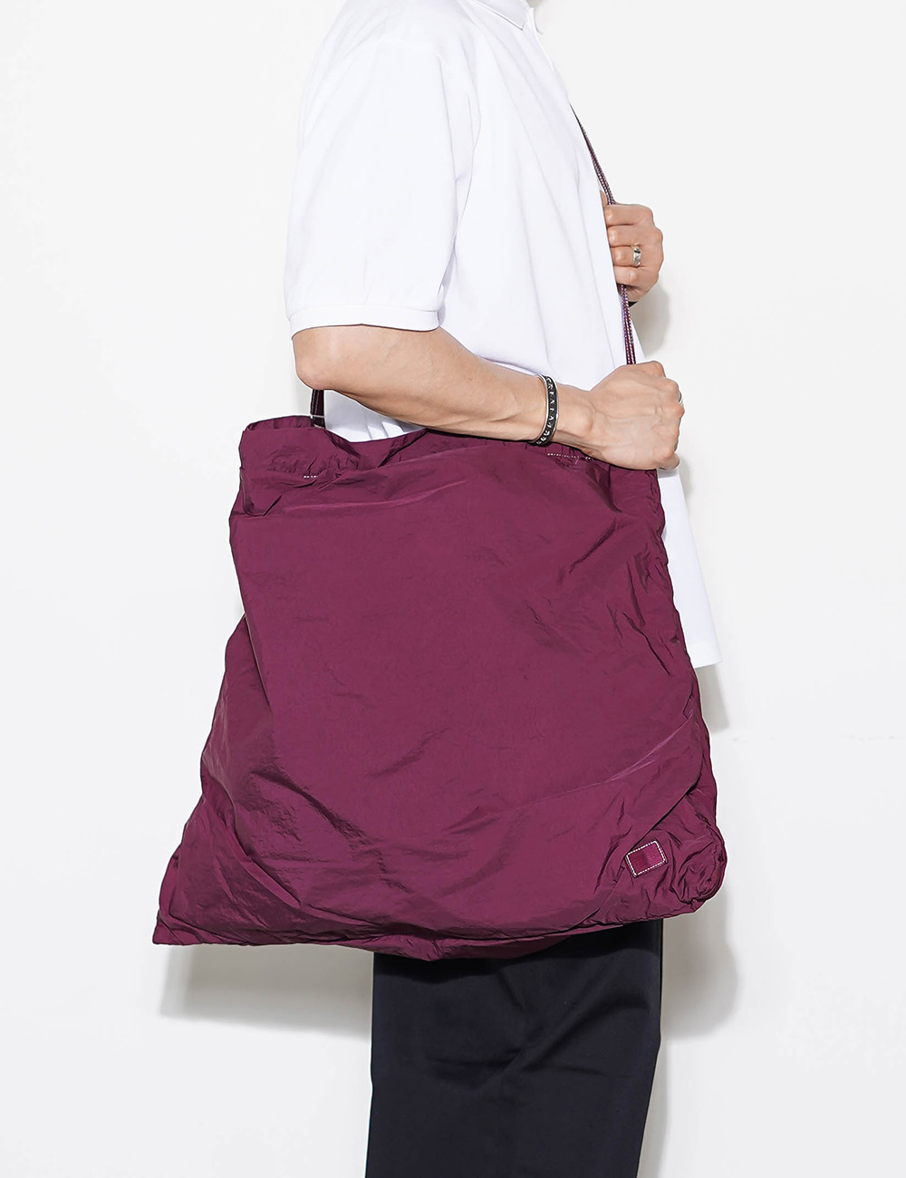 Packable Shoulder Bag (Burgundy)