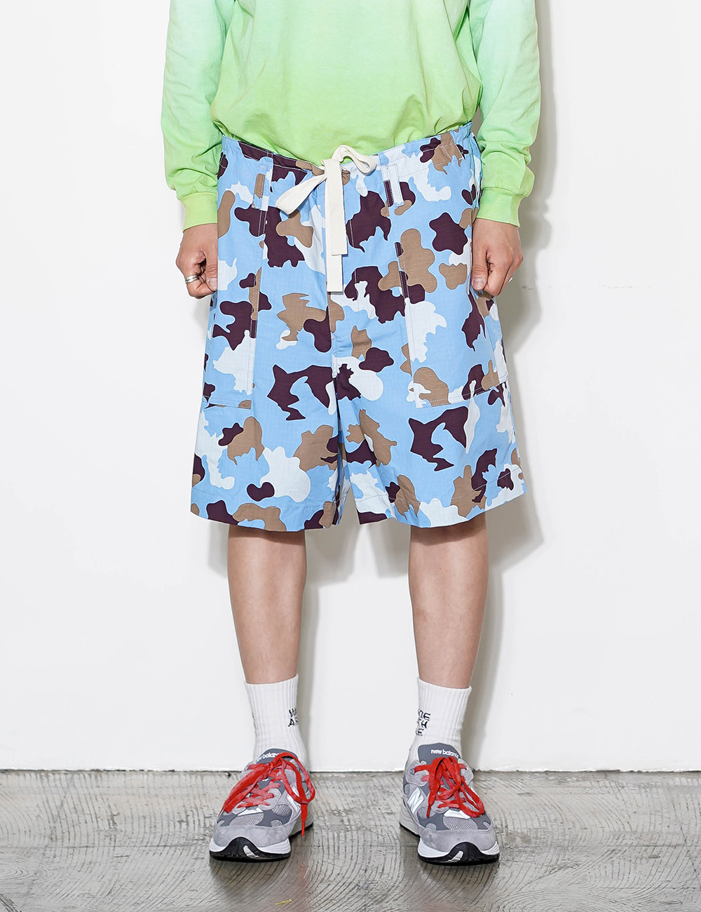 Easy Shorts Type B (Sax Cotton Rip Stop Camouflage)