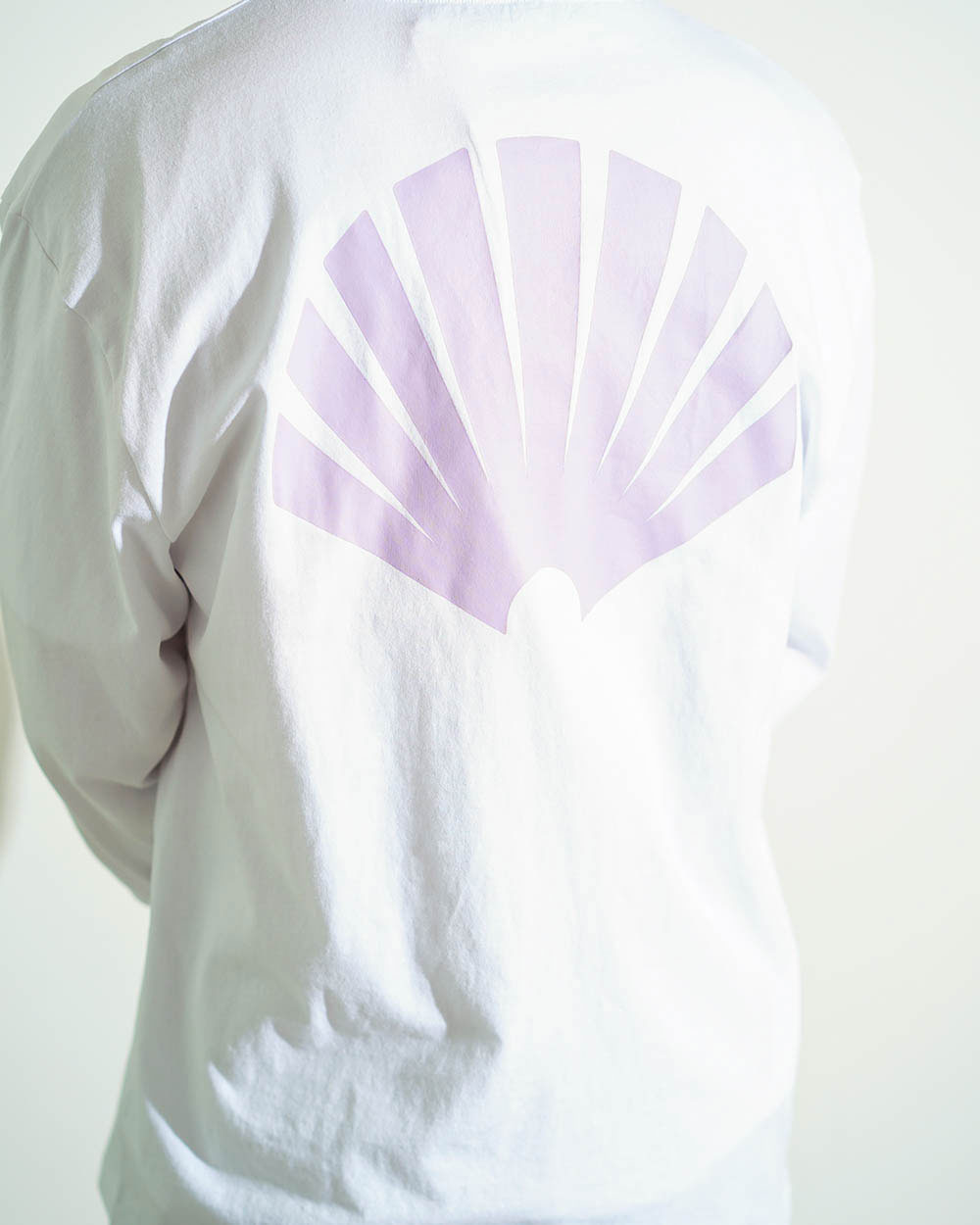 Logo Long Sleeve (White/Lilac)