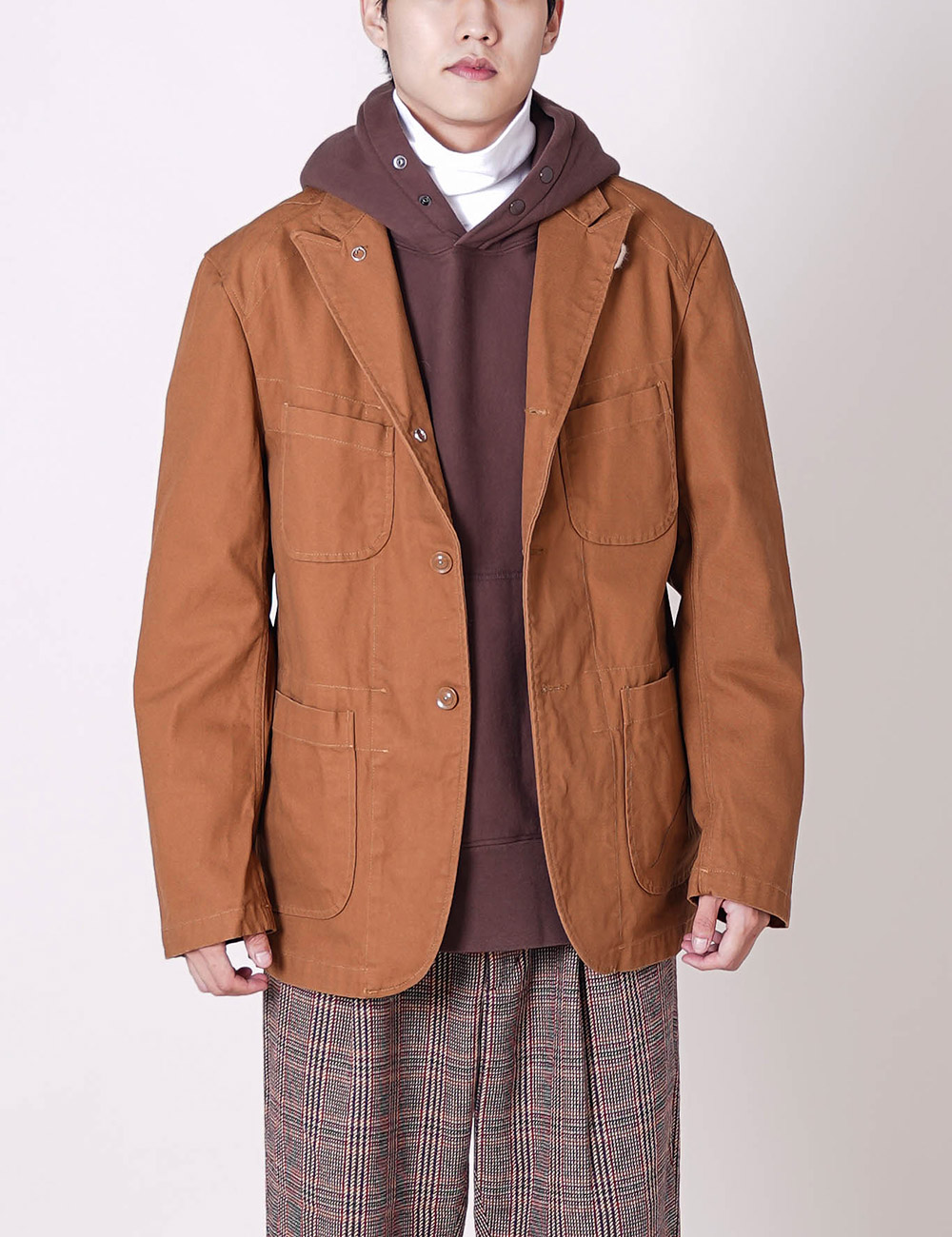 Engineered Garments : Bedford Jacket (Brown 12oz Duck Canvas)