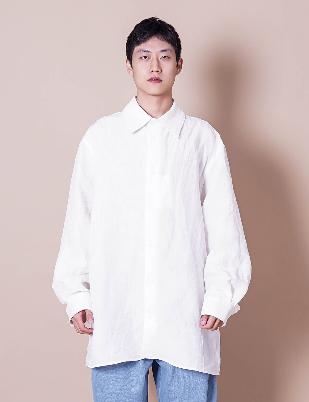 Button Shirt (White Linen)