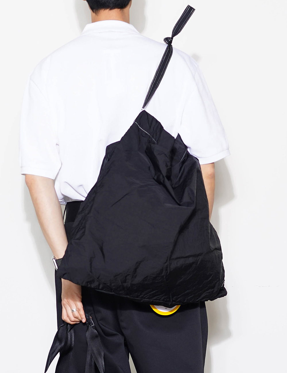 Packable Shoulder Bag (Black)