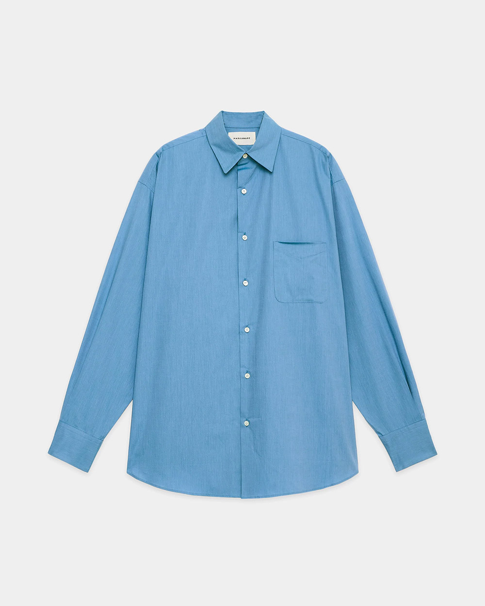 SOKTAS Chambray Poplin Comfort Fit Shirt (Blue)
