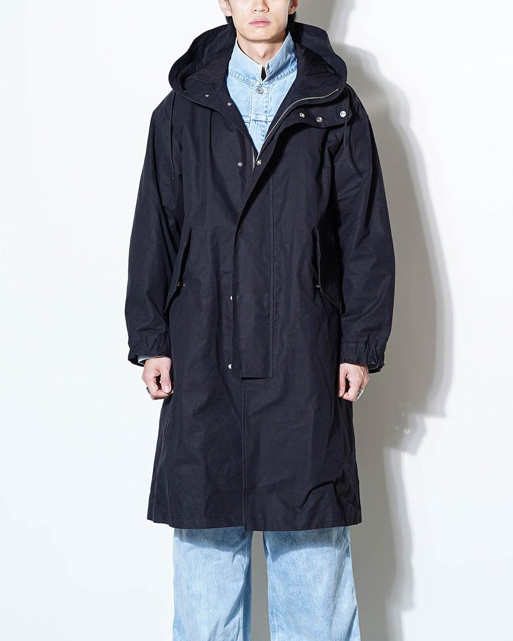 Heavy All Weather Cloth City Cruise Parka (Black)