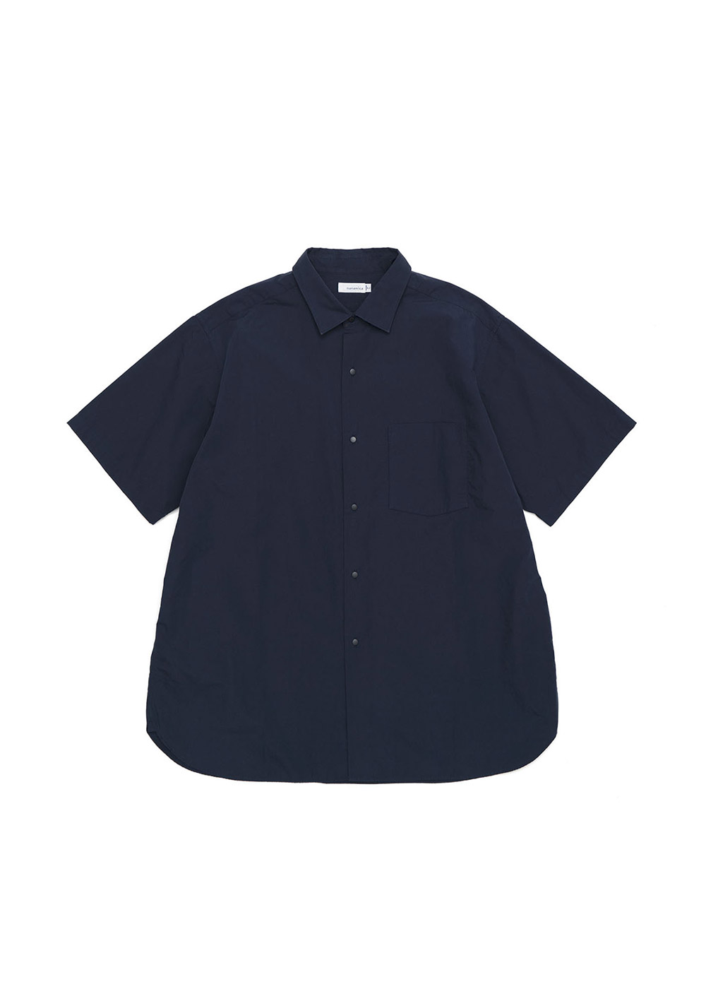 Regular Collar Wind H/S Shirt (Dark Navy)