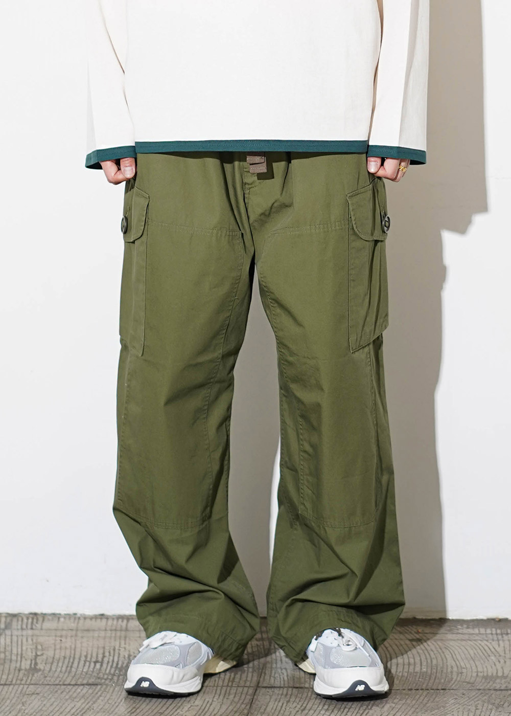 Organic Cotton Weather Cloth Canadian Over Pants (Olive)
