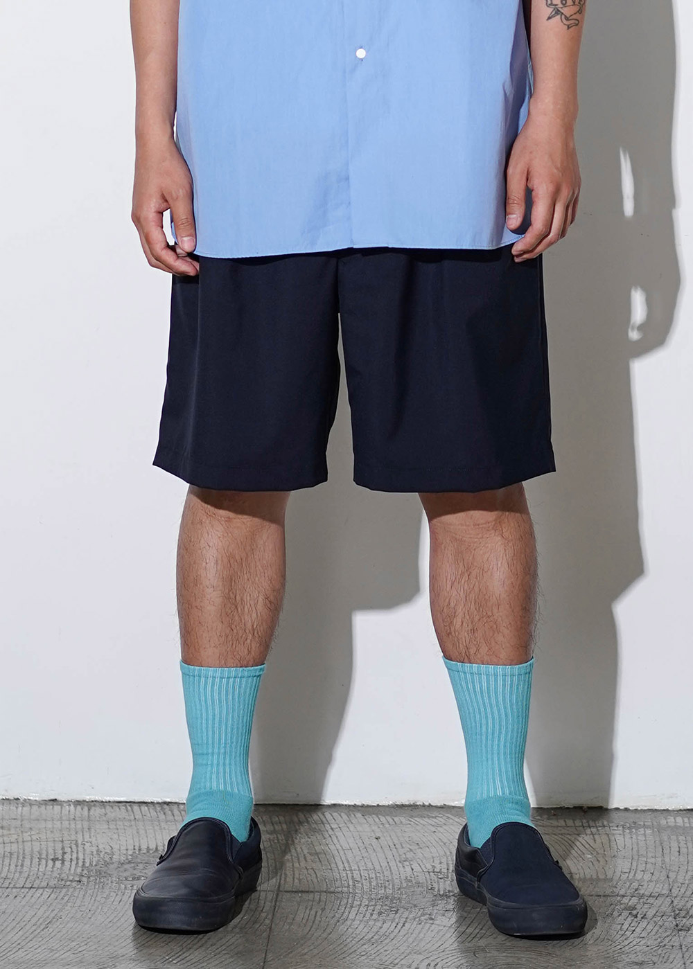 Trouser Shorts (Navy)